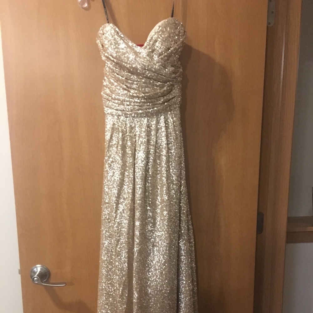 Sequin floor length dress